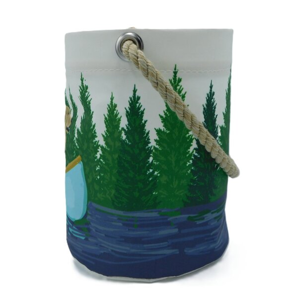 Sea Bags of Maine Retriever in Blue Canoe Bucket Bag | Preppy | NWT - Picture 3 of 12